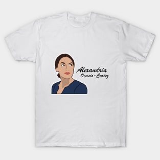 Alexandria Ocasio-Cortez - Cartoon Art T-Shirt